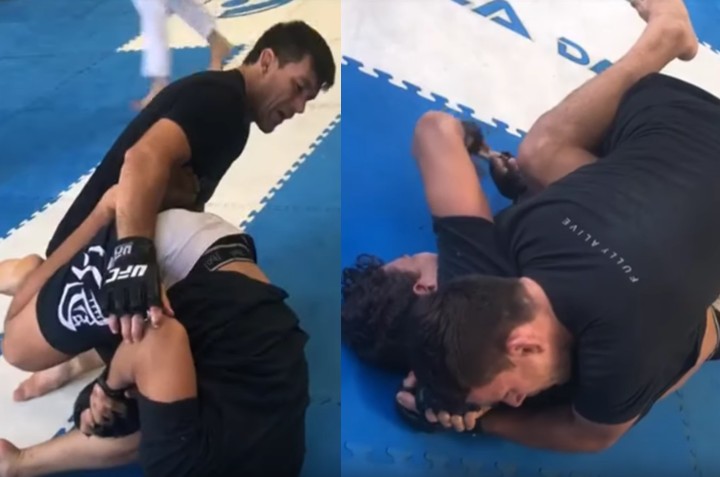 Demian Maia Teaches Kneebar Defense Which Transitions to an Arm Triangle