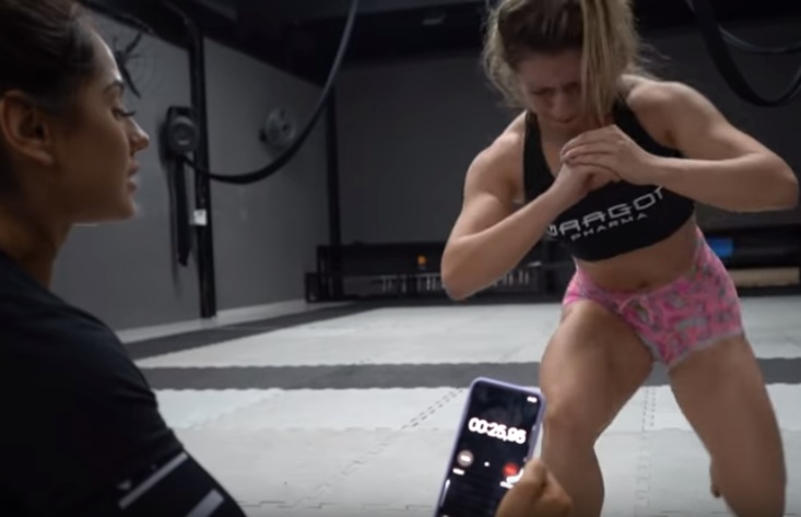 Female Bodybuilder Tries Out Grueling BJJ Specific Conditioning Circuit