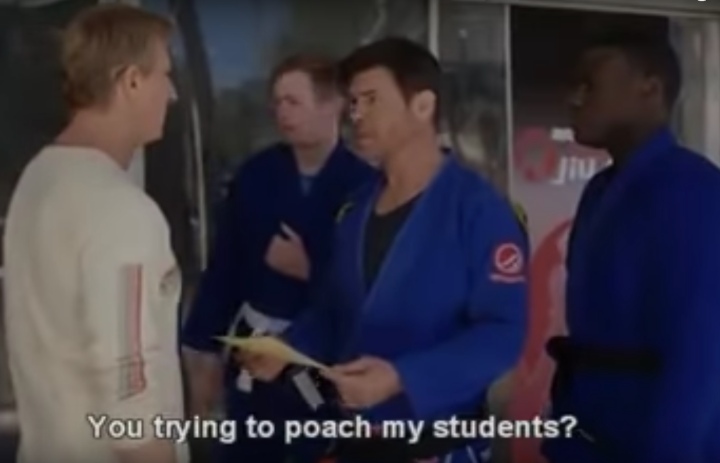 Cobra Kai TV Series – A Heated Confrontation Between BJJ & Karate Instructors