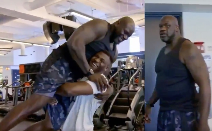 Francis Ngannou Picks Up Shaquille O’Neal Like it Was Nothing