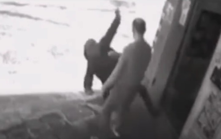 [Video]: Shopkeeper uses Elegant Judo move Against Drunk Vandals who Kicked the door of his store