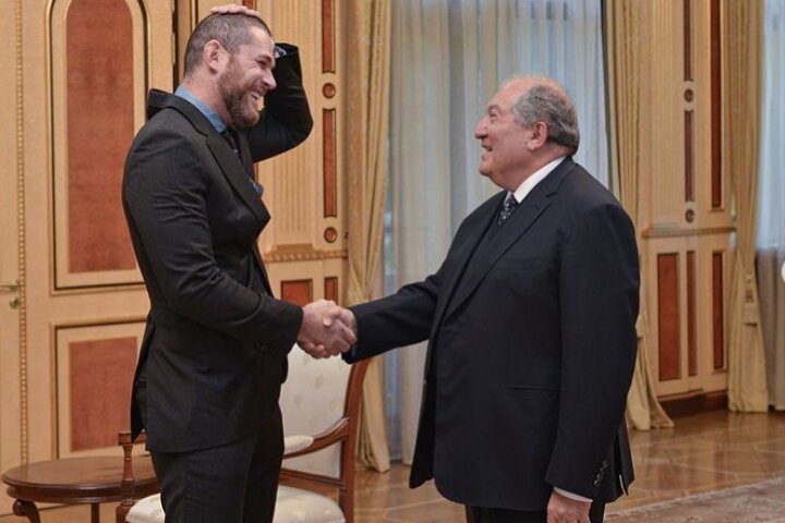 Roger Gracie Meets Armenian President & Speaks at “Summit of Minds”