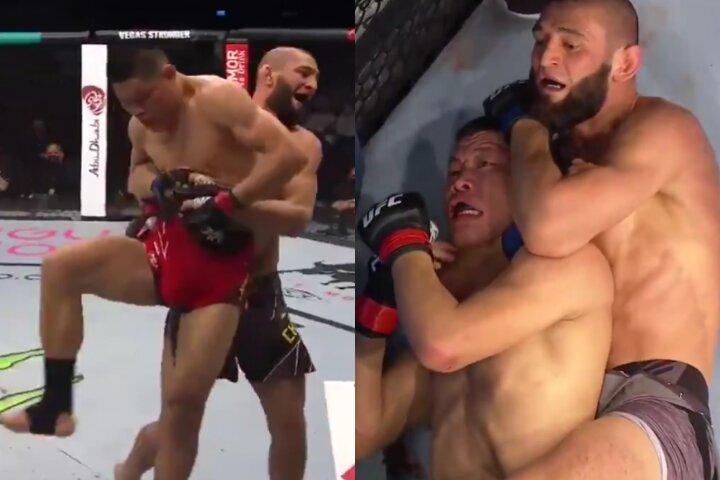 UFC 267: Chimaev Puts Opponent to Sleep While Speaking to Dana White