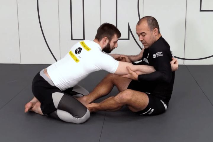 Marcelo Garcia Teaches Armbar Setup vs. Kneeling Opponent