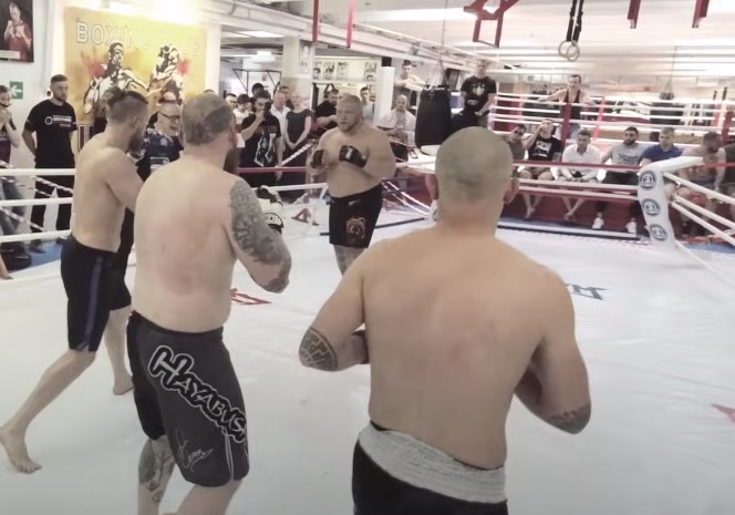 Russian MMA Fighter Takes on 3 Opponents at the Same Time