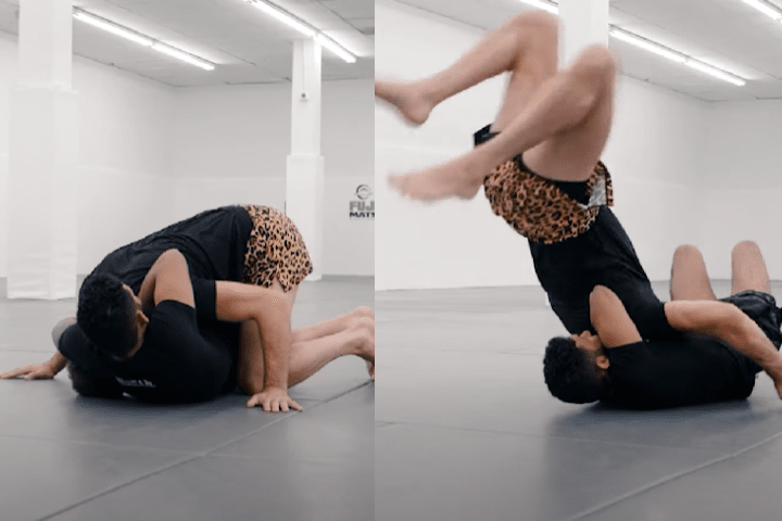Caught in a Top Side Control Guillotine Choke? Try This Last Resort Escape