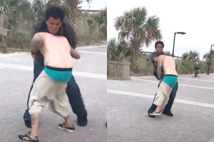 Watch: Guillotine Choke Ends Street Altercation in Seconds