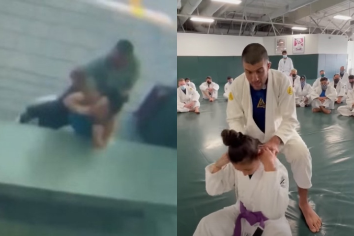 Rener Gracie Shows How to Defend the Shoelace Strangle from Behind