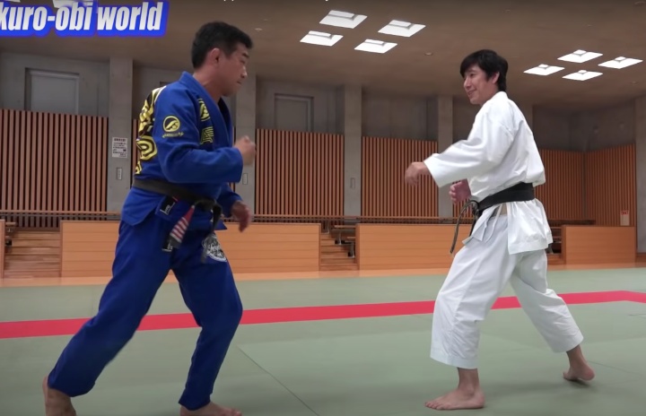 Japanese BJJ Legend Yuki Nakai Spars with Karate Master