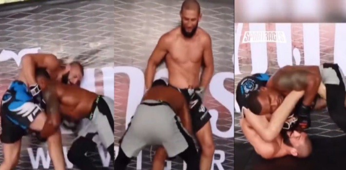Khamzat Chimaev Shows How Superior His Wrestling & Grappling is in Training Footage