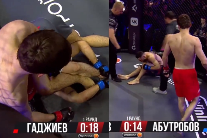 [Watch] MMA Fighter Goes For A Kneebar – Taps Himself Out