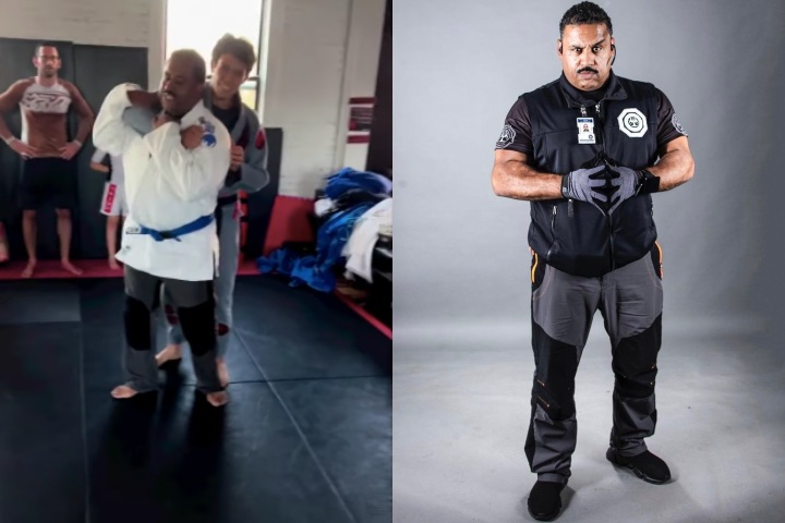 Bullshido Master ‘Detroit Urban Survival Training’ Tries Out a BJJ Class Wearing a Blue Belt