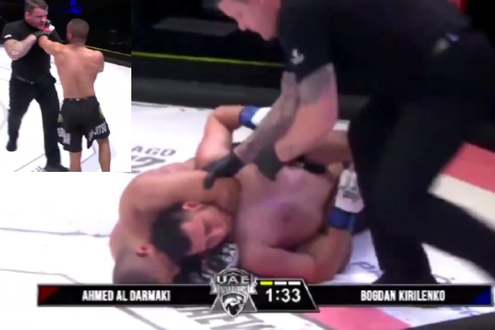 [Watch] MMA Fighter Refuses To Release Choke, Ignores Referee – Gets DQ’d