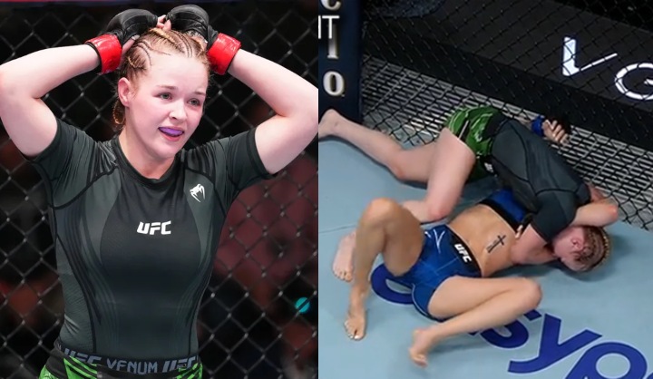 Cory McKenna Becomes First woman in UFC history to Win by Von Flue Choke