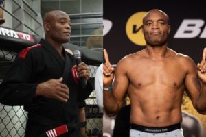 Anderson Silva in a gi and speaking