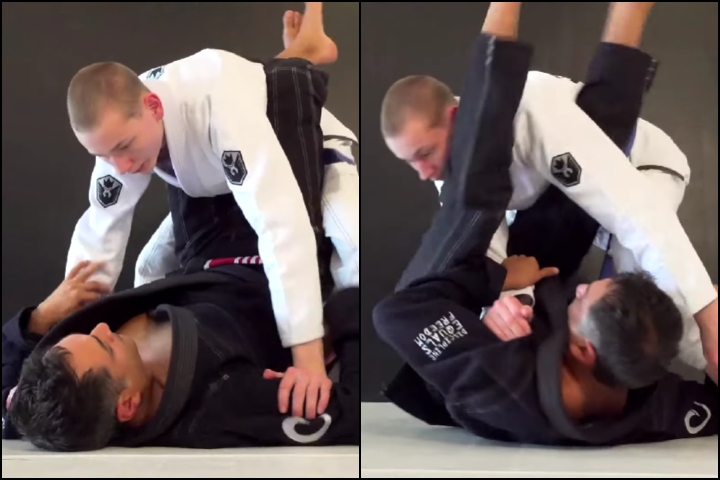 Opponent Stood Up In Your Guard? Surprise Them With This Armbar Setup