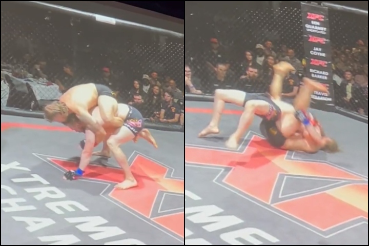 [Watch] MMA Fighter Reverse Slams Opponent – Knocks Him Out