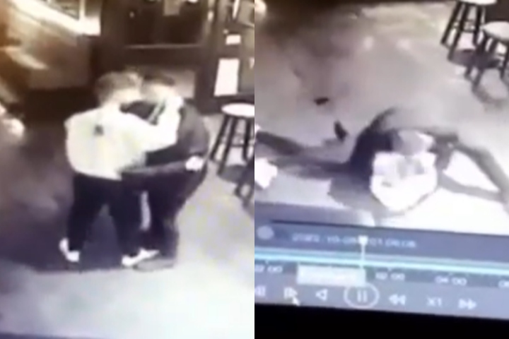 [Watch] Bouncer Takes Back, Puts Guy Into Perfect Triangle Choke