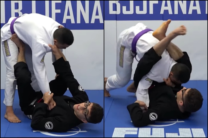 Mikey Musumeci Shows The Easiest Triangle Choke Setup (From Collar Sleeve Guard)
