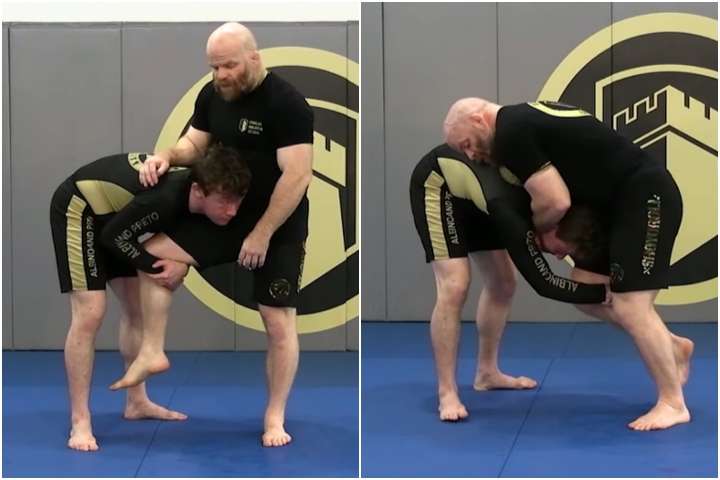 Use The “Diesel Squeezel” To Defend Against The Head Inside Single Leg