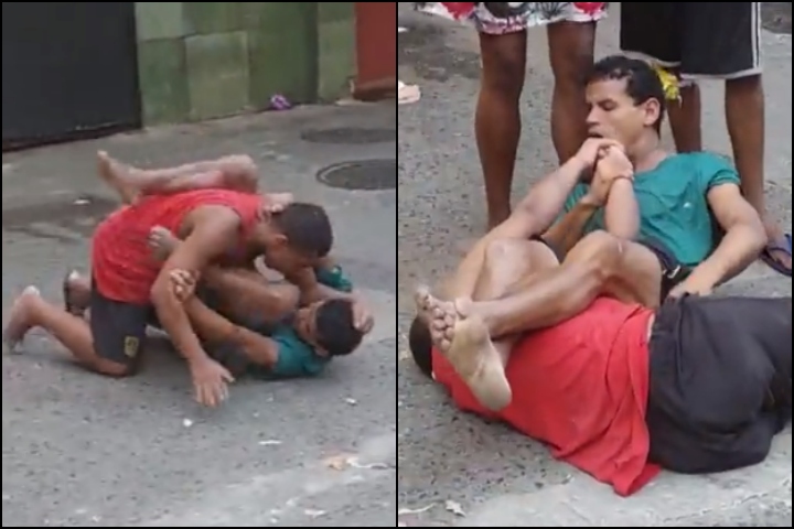 [Watch] Street Altercation In Brazil Ends With A Technical Guillotine Choke & Armbar