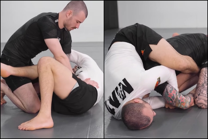How To Submit or Take The Back From Bottom Side Control? Use The Kimura Grip