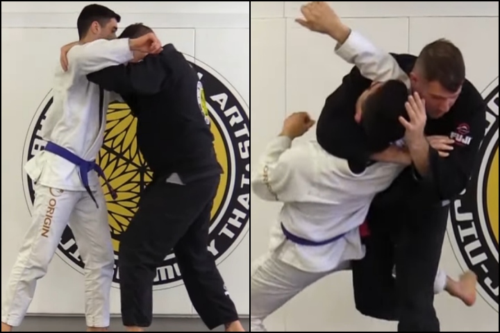 Self Defense Technique: Head & Arm Choke Against A Punch