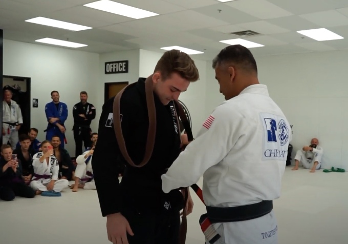 19 Year Old BJJ Prodigy Andrew Tackett Gets Promoted to Black Belt