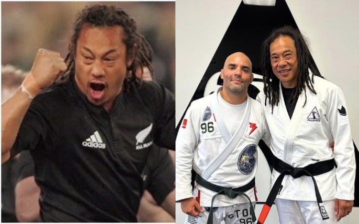 Rugby Great & All Black Captain Tana Umaga Promoted to Black Belt in BJJ After Training for 13 Years
