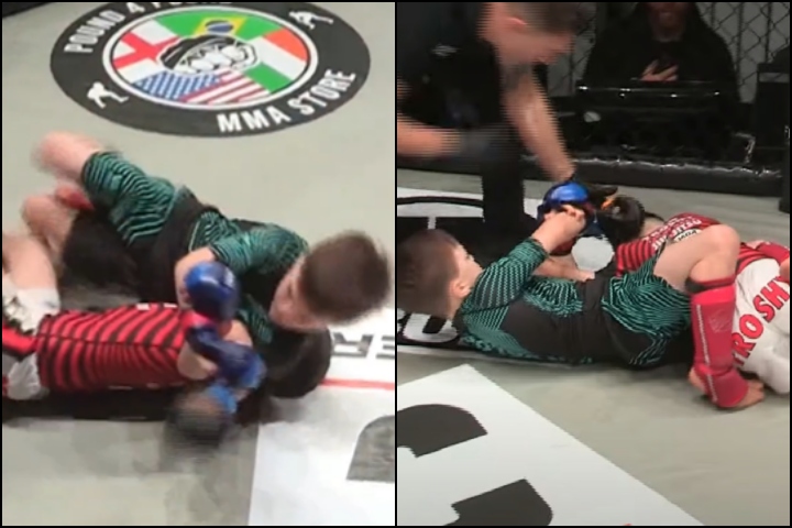 [Watch] 8-Year-Old Boy Submits Opponent With Perfect Kimura at UFC Fight Pass MMA League