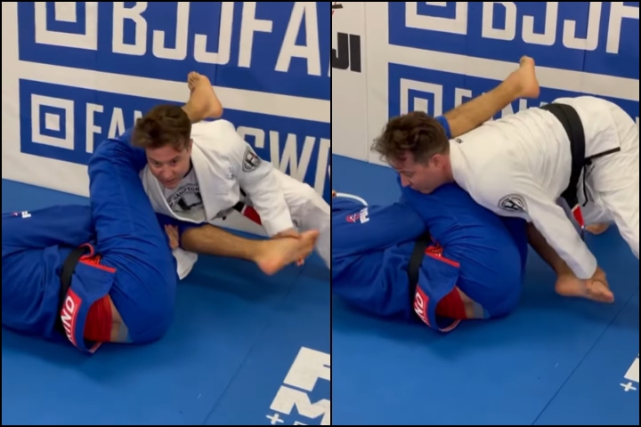 Innovative Way To Pass Guard: “Russian Tie” The Leg