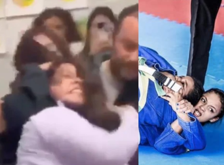 13 yr old Jiu-Jitsu Girl Turns Full Anaconda & Teaches School Bully a Lesson