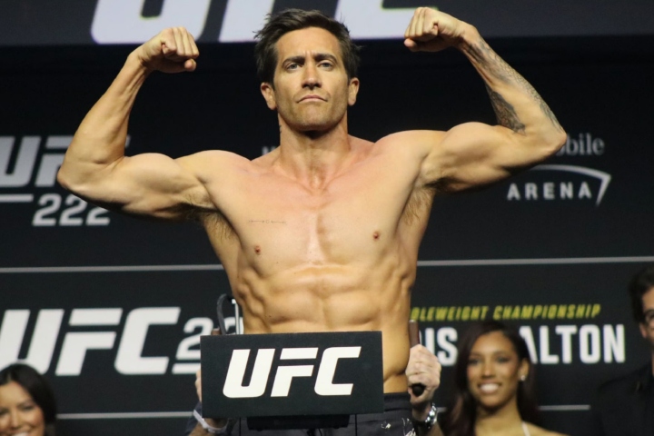 Hollywood Actor Jake Gyllenhaal Steps On Scale At UFC 285 Weigh-Ins