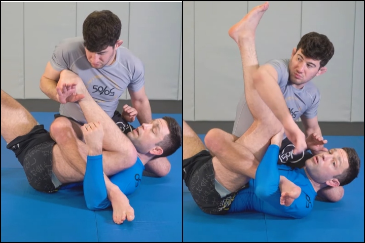 Ryan Hall Shows Outside Heel Hook Defense (When Setting Up A Waiter Sweep)