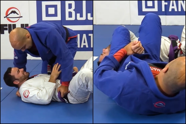 Try This (Painful) Armbar & Kimura Setup From Knee On Belly