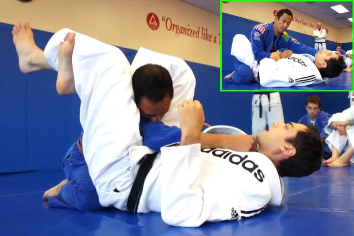 Roy Dean Shows How To Setup A Triangle Choke From Closed Guard