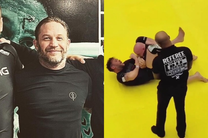 [Watch] Tom Hardy Submits Opponent With Triangle Choke