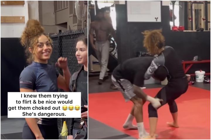 BJJ Girl Easily Taps Out Entire Boxing Gym
