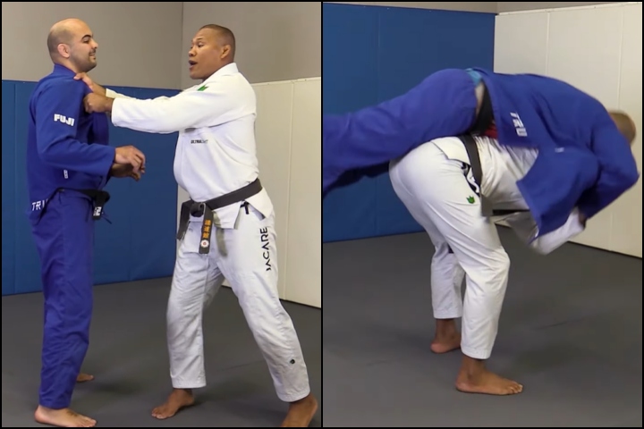 Jacare Demonstrates A Great Morote Seoi Nage Variation