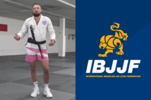 Craig Jones and the IBJJF logo