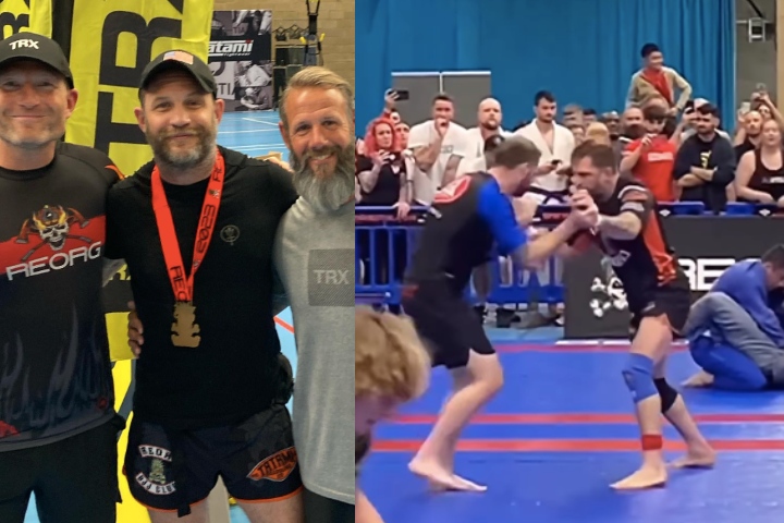 Actor Tom Hardy Competed Once Again in BJJ Over the Weekend & Won Gold