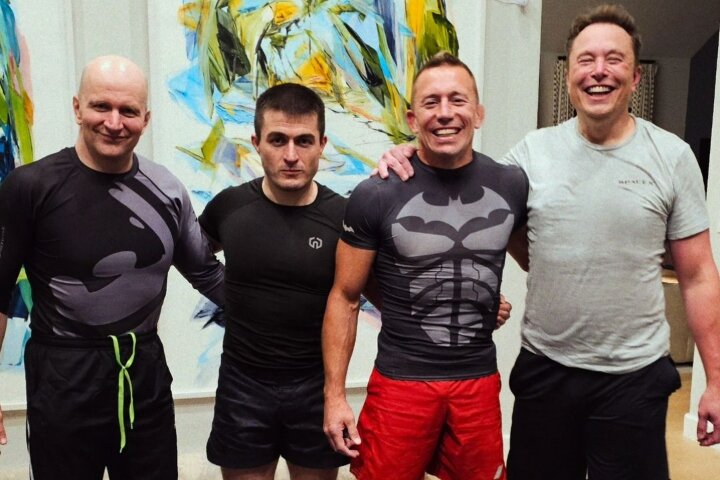 GSP Discusses Training Jiu-Jitsu With Elon Musk: “He Is Physically Very Strong”