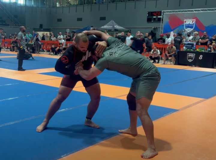 WATCH: 3x Judo Olympian Faces off Against National Champion Wrestler in No Gi BJJ