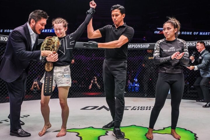 Danielle Kelly Celebrates ONE Championship Title Win: “I Proved I Was Better Than Jessa Khan”