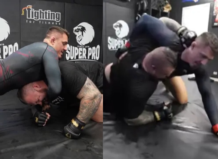 World’s Strongest Man Eddie Hall Grapples with UFC Heavyweight Tom Aspinall