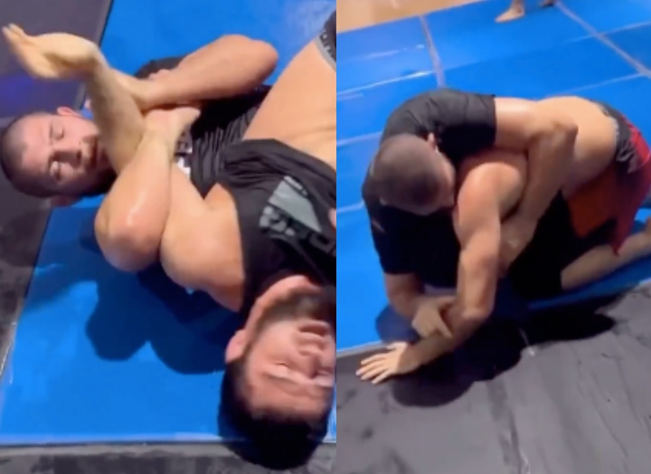 Watch: Khabib Nurmagomedov Grapples with Olympic Silver Medalist Wrestler