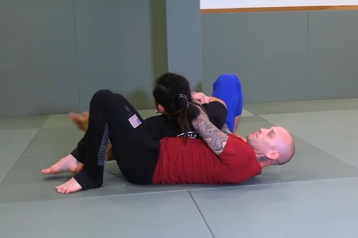 Jeff Glover Shows Neat Crucifix Setup Against Turtle Position In BJJ