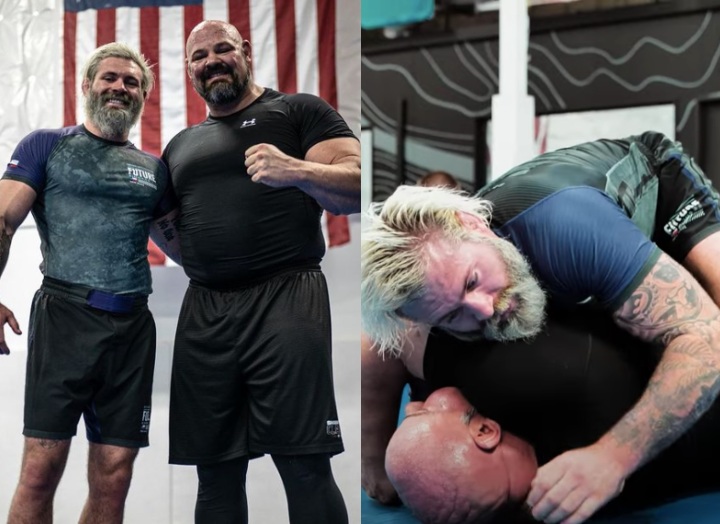 World Strongest Man Trains Jiu-Jitsu with No Gi BJJ GOAT Gordon Ryan