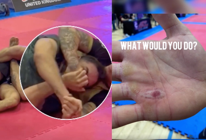 WATCH: Grappling Competitor Bites His Opponent During a Smother at ADCC UK