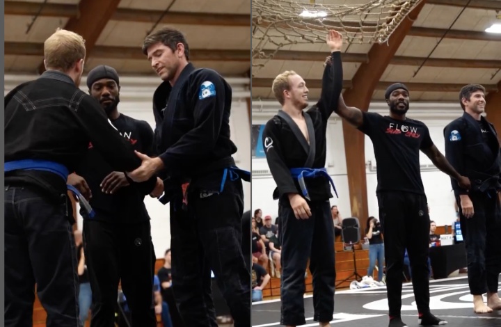 BJJ Blue Belt Submits BJJ Black Belt in Tournament, Casually Shakes it Off